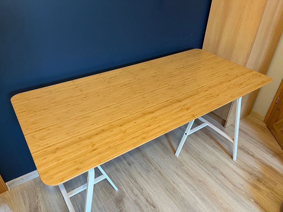 IKEA ANFALLARE Blat biurka/ stołu Bambus 140x65cm