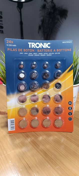 Pilhas achatadas novas