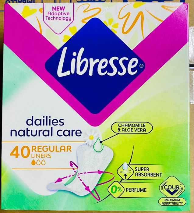 Wkłady higieniczne Libresse Regular 14*40 sztuk