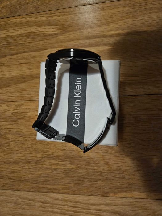 relógio preto calvin klein