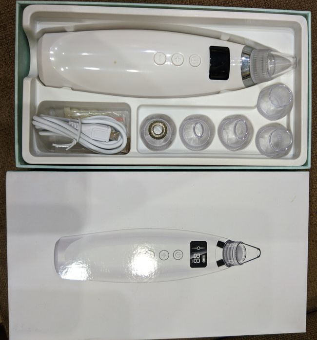 Вакуумный прибор 6 насадок аккумуляторный очиститель пор итд