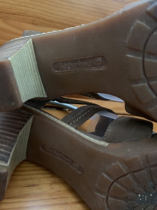 Sandálias Timberland Couro Castanho Anti-Fadiga t39