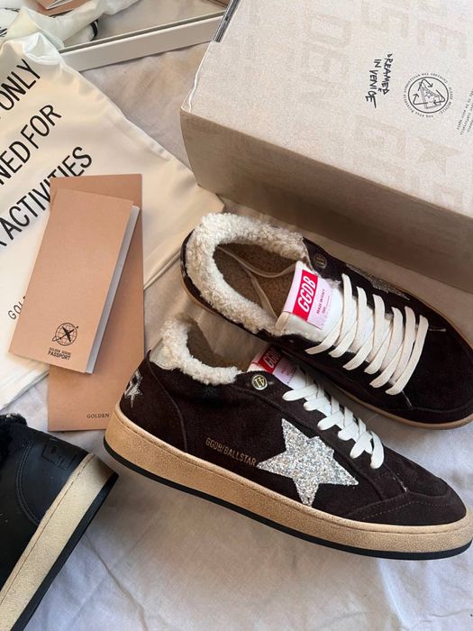 Кроссовки Golden Goose/ Теплі кеди Голден Гус/ Снікерси/ Ленвін/ Уггі