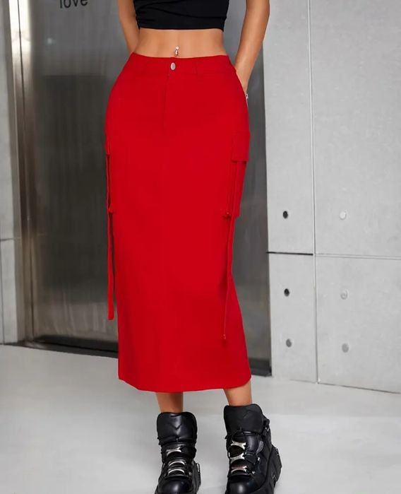 Джинсова спідниця еластична