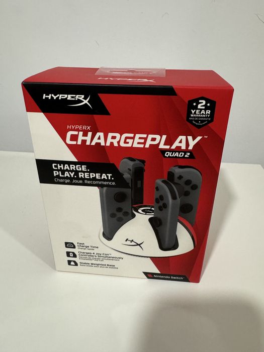 Carregador Comandos Nintendo Switch HyperX Chargeplay Quad 2