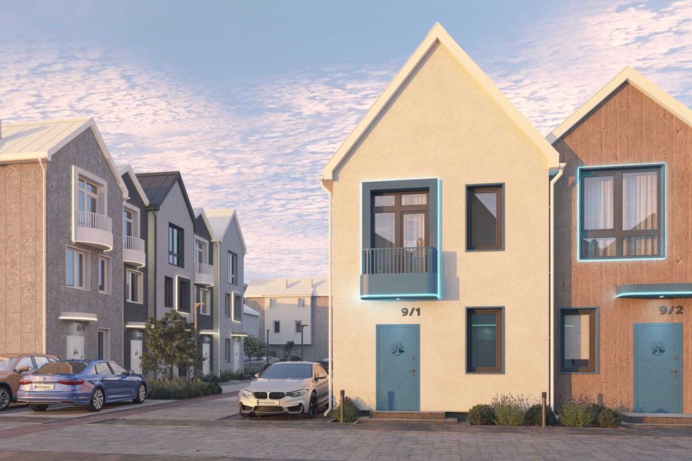 Двоповерховий таунхаус 57 м2. ЖК Свій Дім 3