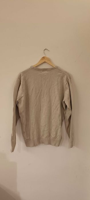 Sweter z okrągłym dekoltem L bawełna