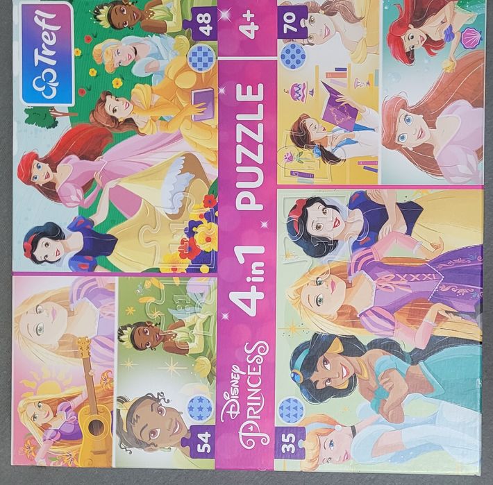 Puzzle 4in1  Disney Princess