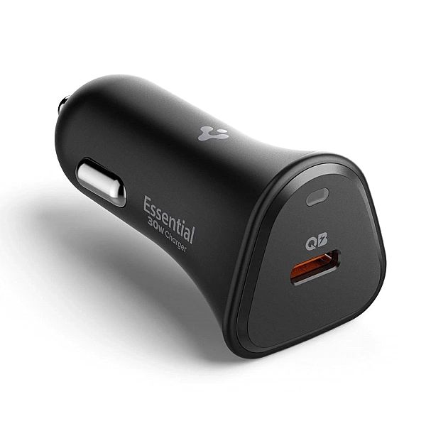 Ładowarka samochodowa Spigen Essential EV301/30 W - czarna