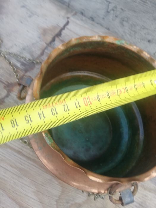 8. Doniczka miedziana naczynie miedziane