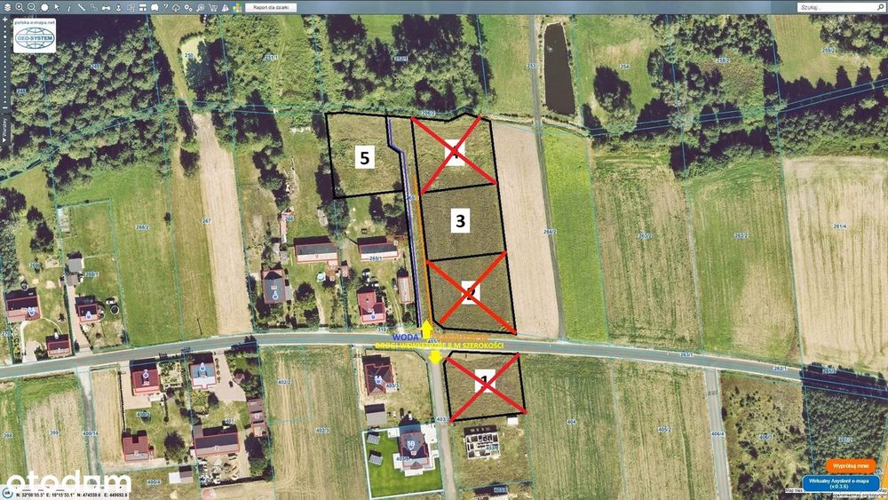 2 Działki Budowlane 8 Km Od Konina Gm.stare Miasto ( Wszystkie Media )