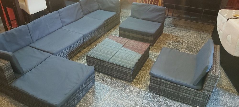 Zestaw ogrodowy tarasowy rattanowy ratan balkon altanka ogród taras