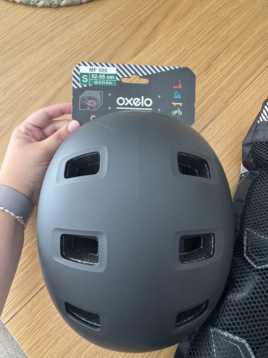 Capacete e proteçoes