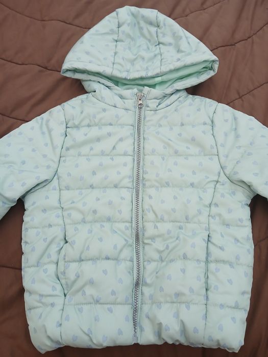 Quispo/ casaco acolchoado azul para menina MO Kids 4/5 anos