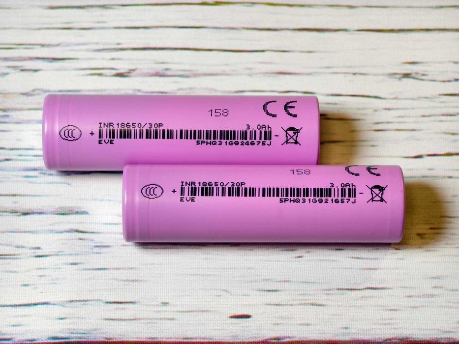 Акумулятор 18650 EVE INR18650-30P 3000mAh 30A Li-ion високострумовий