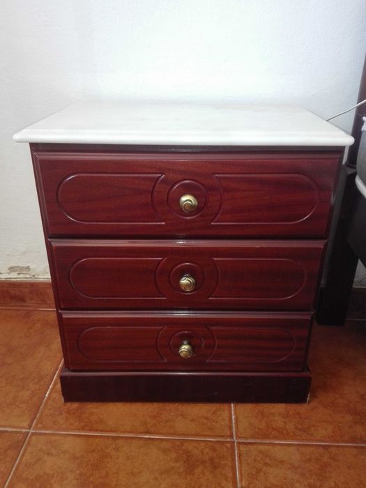 Cama de casal completa (Madeira)