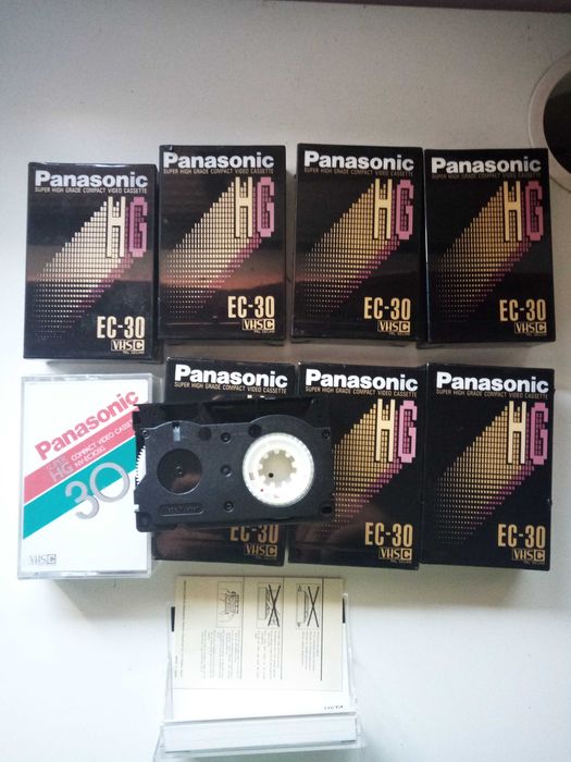 cassetes panasonic vhsc para cameras de video