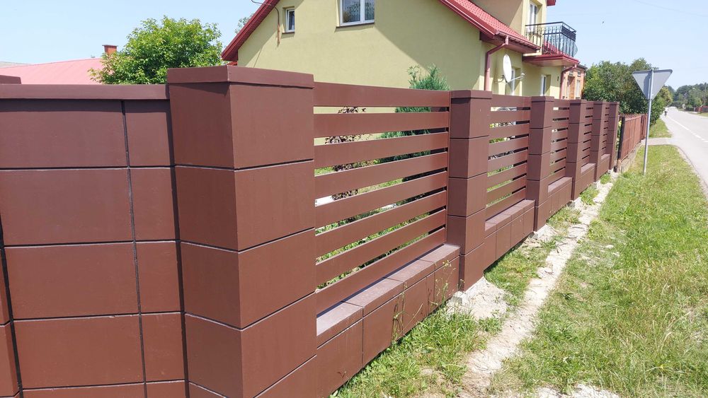 OOGRODZENIE BETONOWE, ala klinkier bloczek ogrodzeniowy