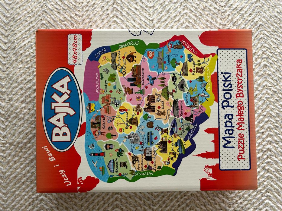 Puzzle Małego Bystrzaka, Mapa Polski
