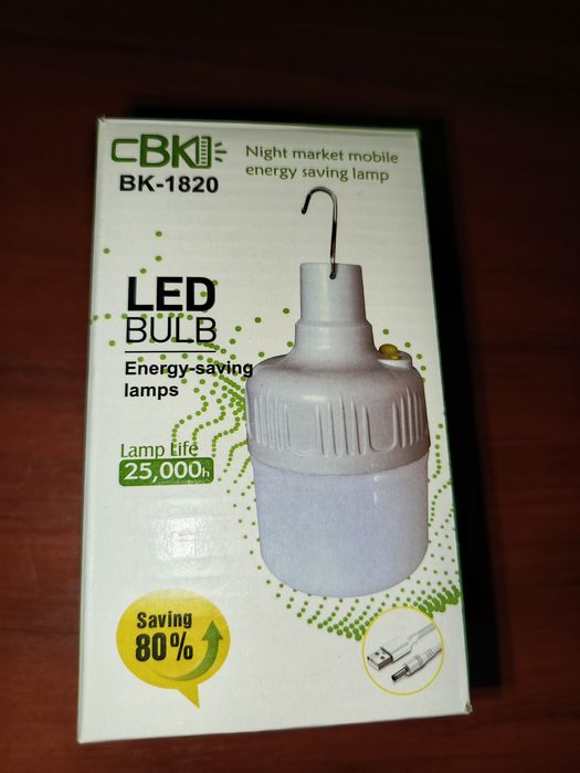 Лампа світлодіодна, для кемпінга, з гачком, ВК-1820.