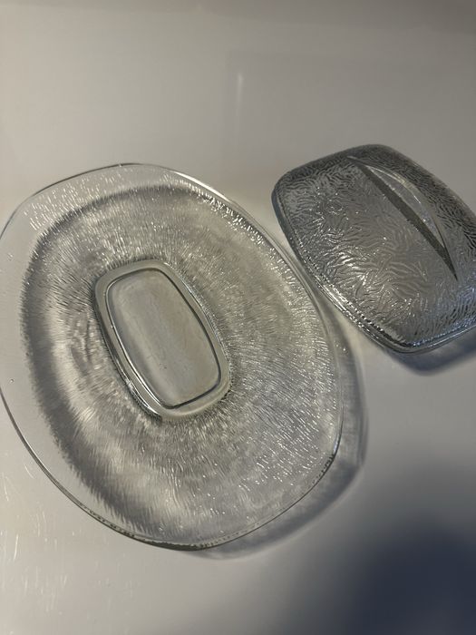 Maselniczka „futerko” + talerz gratis.     PRL