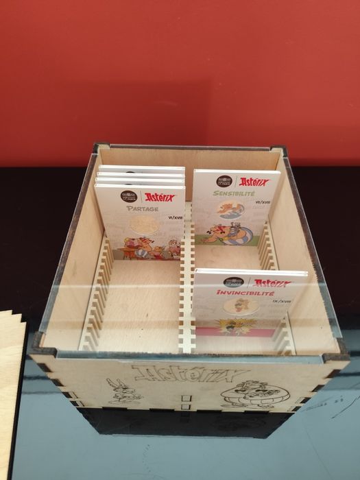 Caixa para coleção de moedas Asterix!