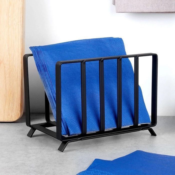 Serwetnik Stojak Na Serwetki Chusteczki Metalowy Czarny Stołowy