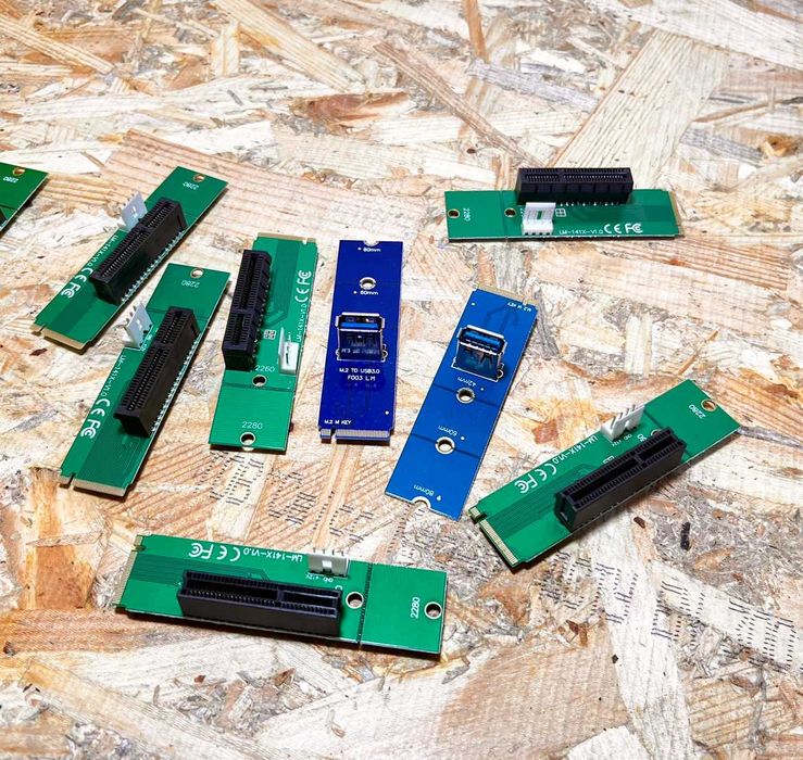 Переходники м2 m2 pci e райзер Riser M2 TXIC для майнинга М2 - USB 3.0 ...