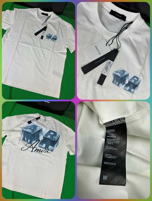 Ekskluzywny T-shirt męski Nowość Stone Island Amiri Ami Paris Premium