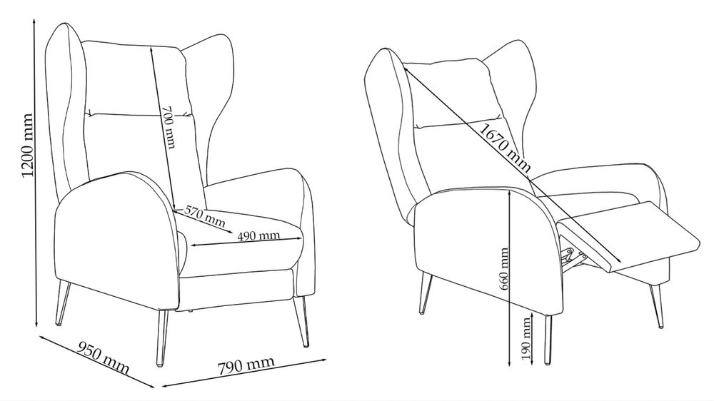 Крісло-реклайнер, кресло раскладное