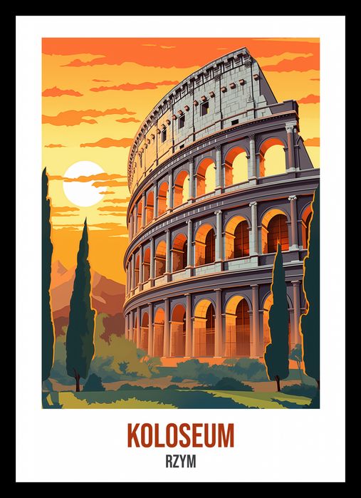 Plakat 21x29,7cm Koloseum