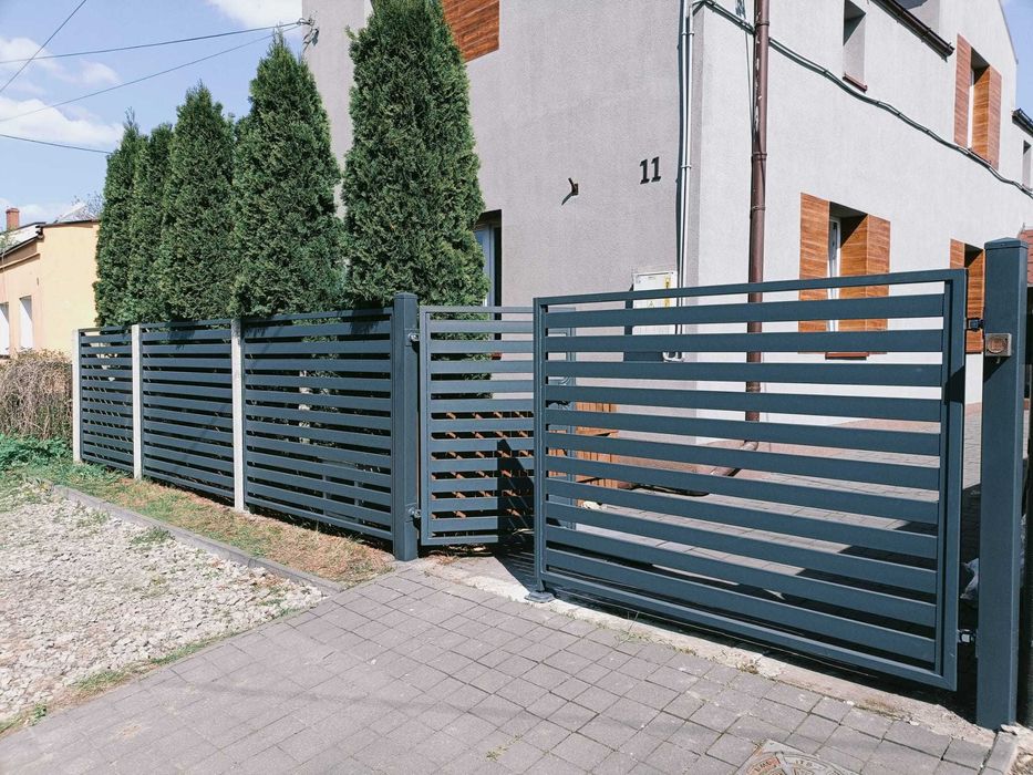 Bramy, Furtki, Napędy, Przęsła, Bramy przesuwne, Montaż, Cynkowanie