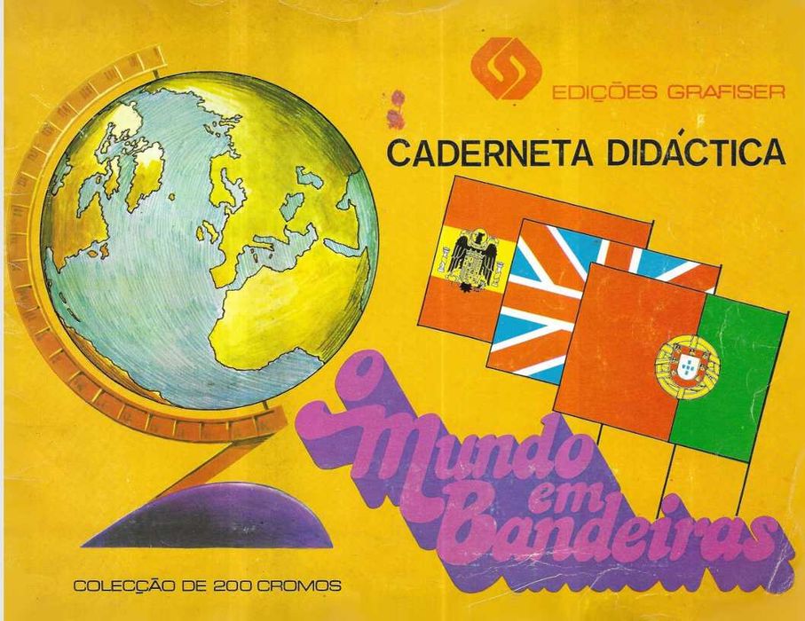 O MUNDO EM BANDEIRAS - Coleção completa de cromos sem caderneta