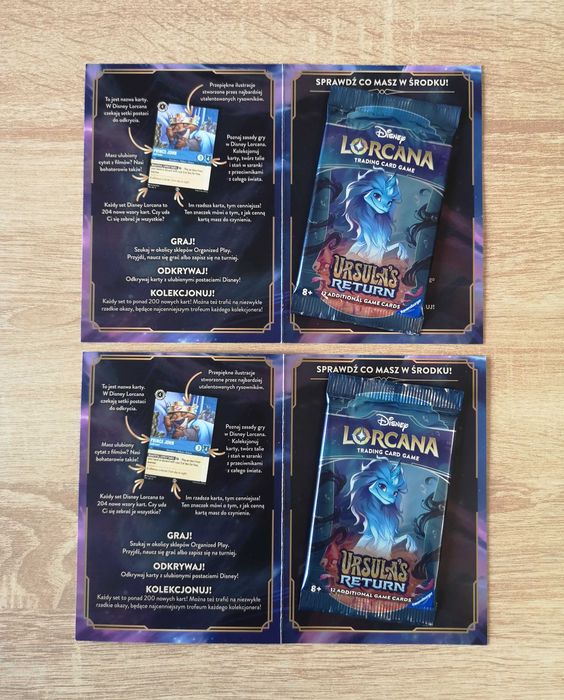 Disney Lorcana Ursula's Return – 2 x booster do gry Ravensburger (ENG)
