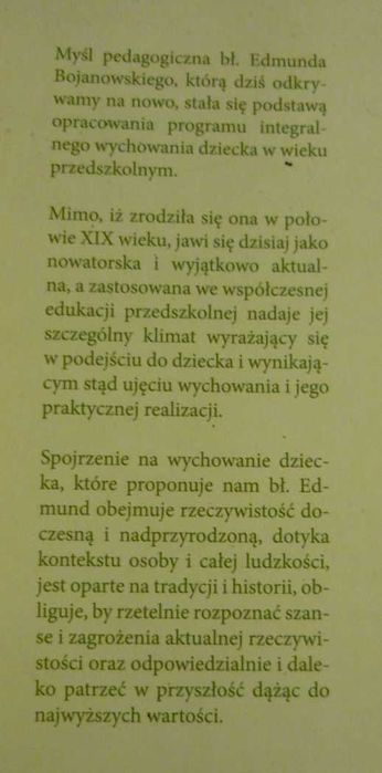Wychowanie integralne dziecka w wieku przedszkolnym L. Opiela spis