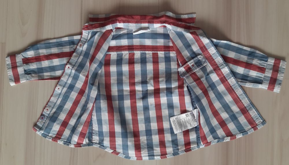 Koszula Czerwono-Niebieska krata r.74
