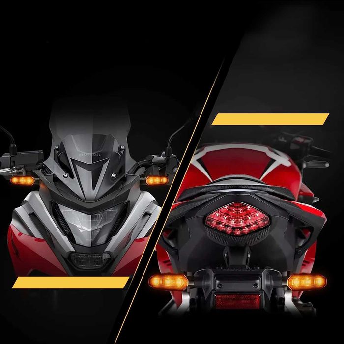 Par de Piscas LED Roscados Dinâmicos p/ Moto - Indicadores Sequenciais