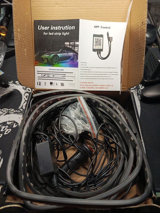 LED Підсвітка на дніще авто контурна, повністю нова,