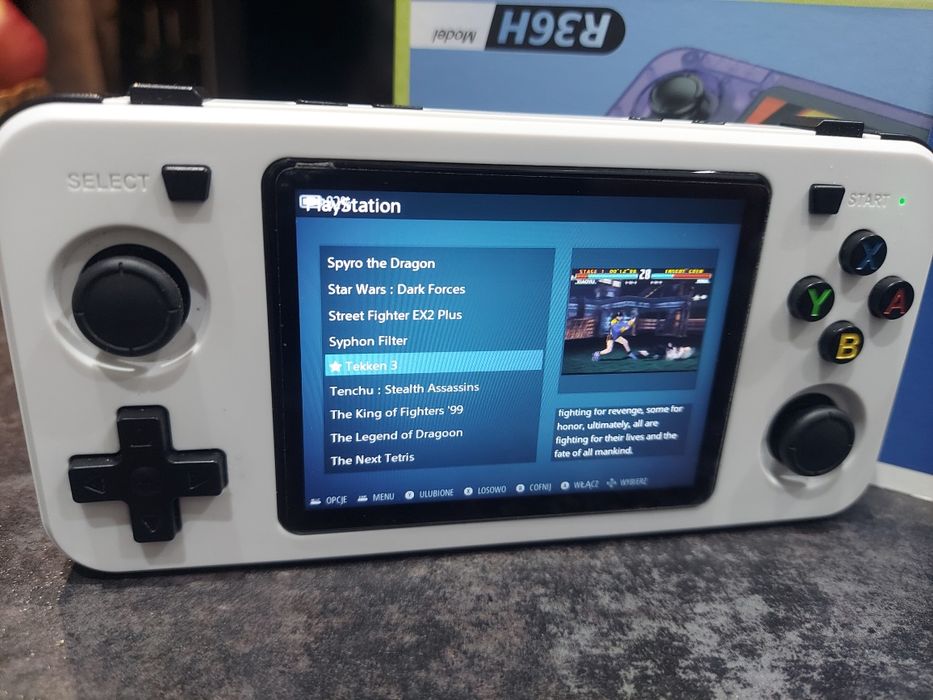Konsola retro R36H (R36S) + 64gb Goodram + etui