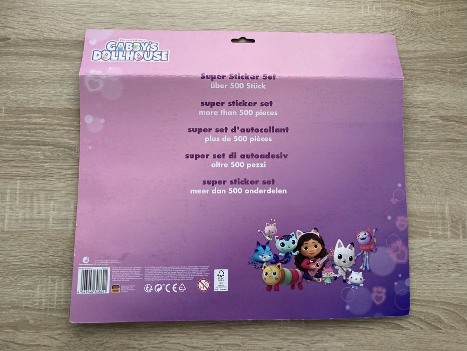 Duży zestaw naklejek koci domek gabi ponad 500