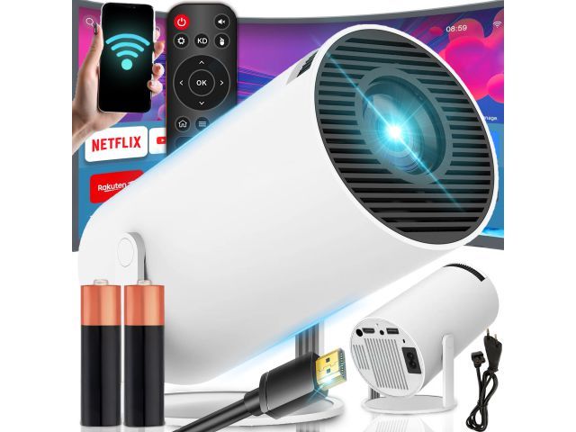 Projektor przenośny Android TV Wi-Fi Full HD Retoo TechPro