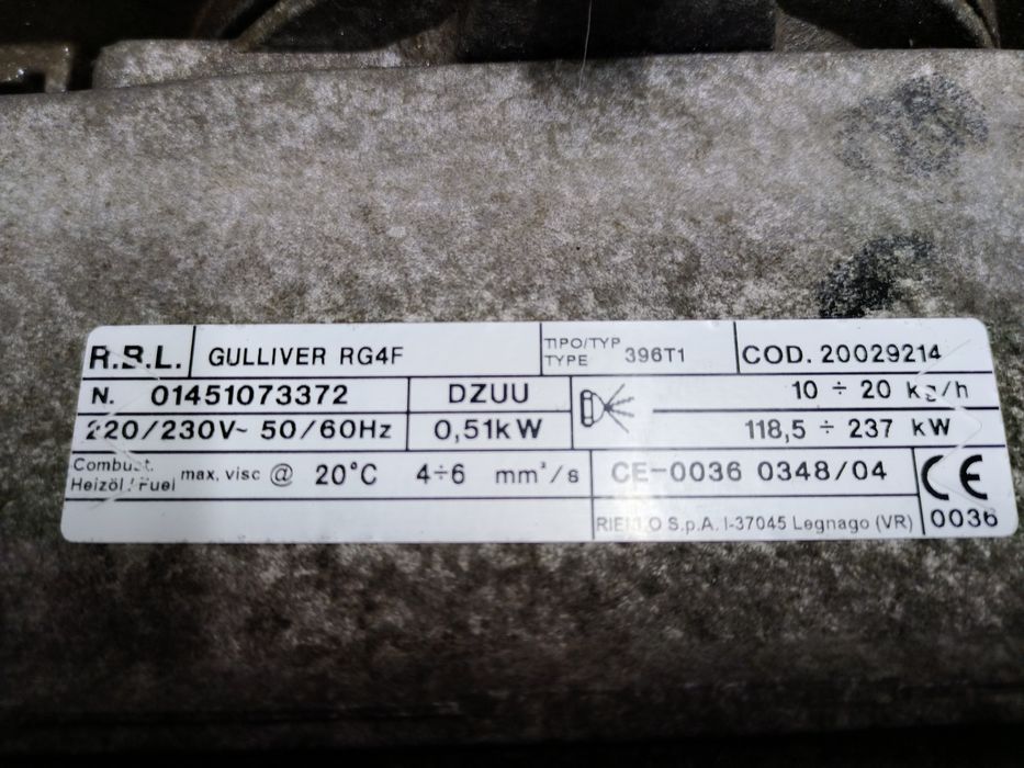 Riello Rg4f 237 kw