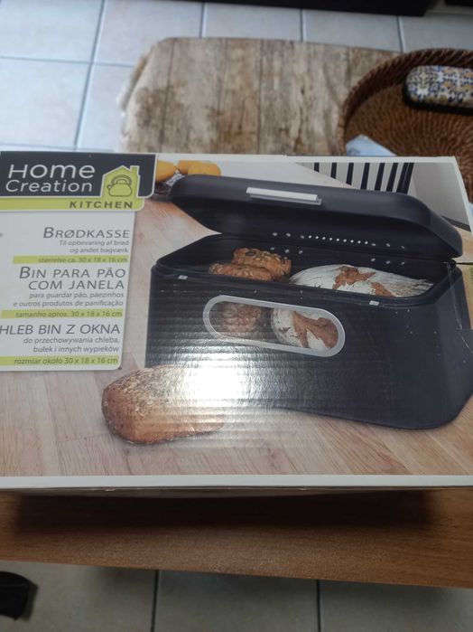 Caixa de pão home creation cinza
