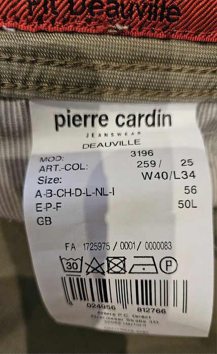 Pierre Cardin męskie spodnie rozm. W40/L34