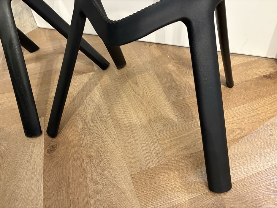 Hoker czarny stylowy 2szt.