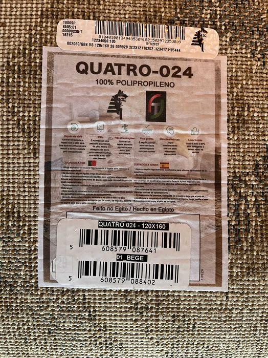 Tapete 1.20 x 1.60 Bege
