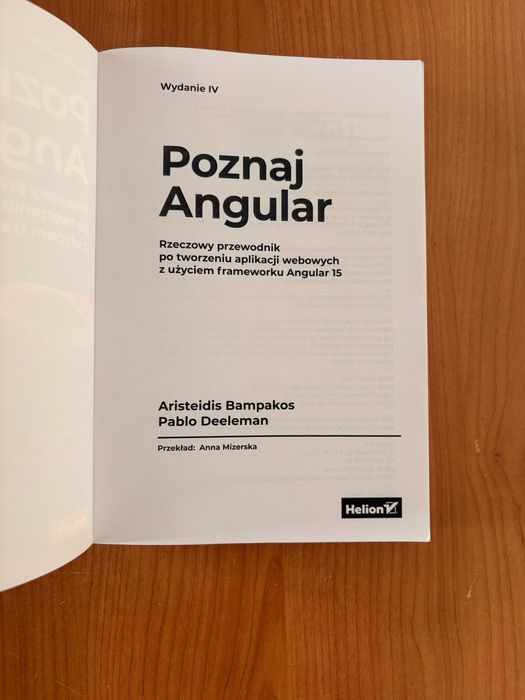 Poznaj Angular wydanie IV Bampakos Deeleman