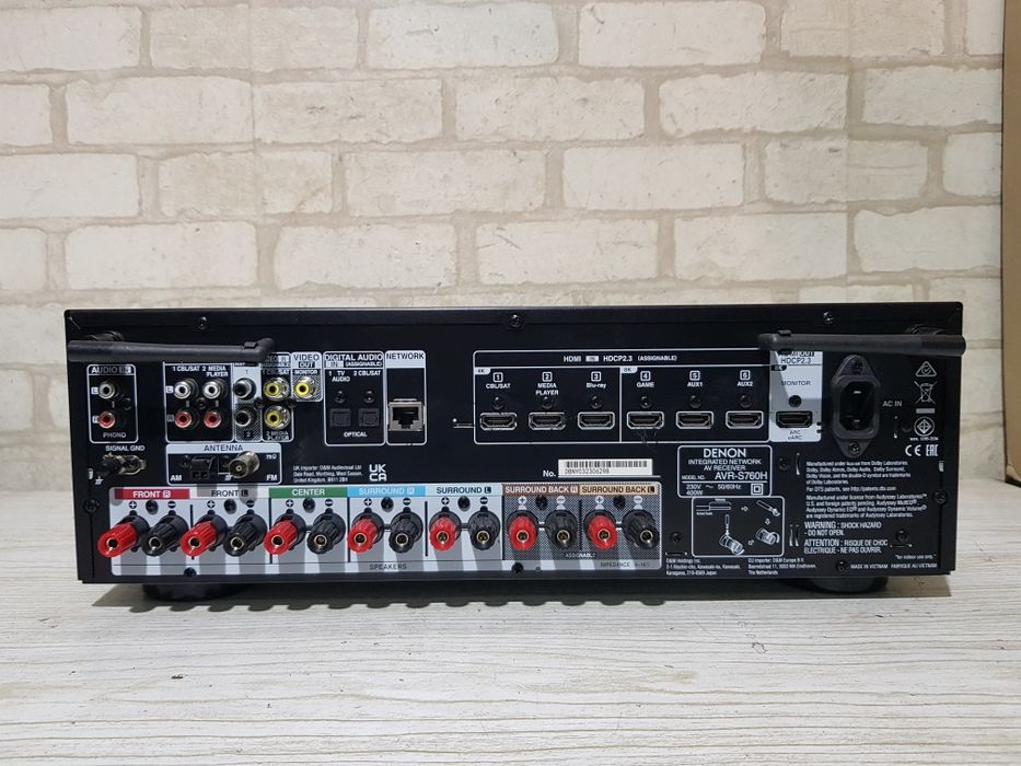 Пульт!5.1 AV ресивер  Denon AVR-S760,165Вт,AirPlay,Wi-Fi,8К, Bluetooth