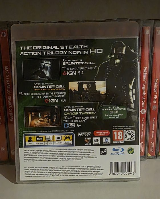 Tom Clancys Splinter Cell Trilogy para PlayStation 3