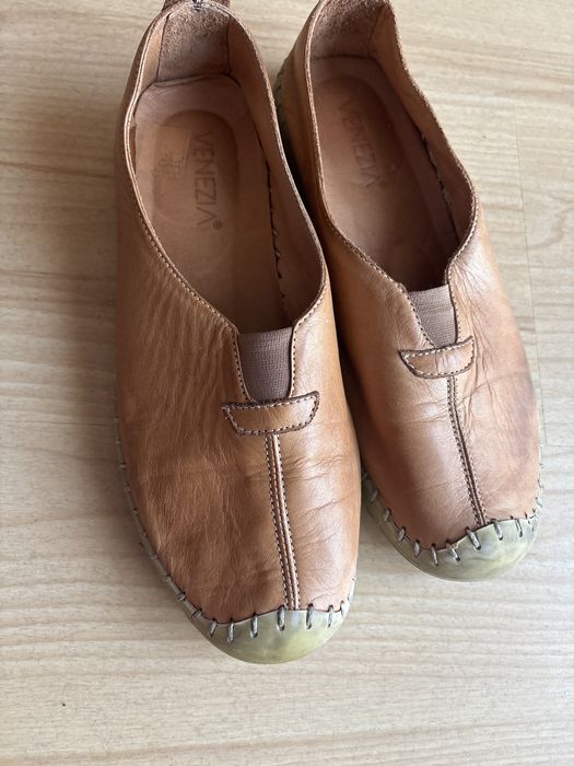 Skórzane espadryle Venezia